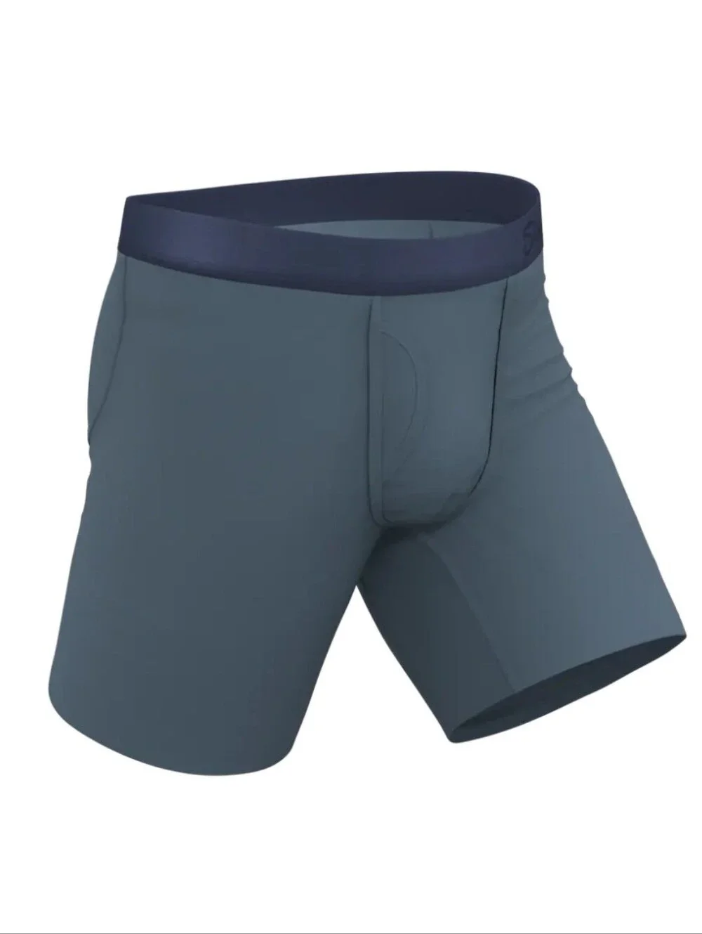 The Wake In The Lake - Tonal Teal Long Leg Ball Hammock Pouch Underwear W Fly